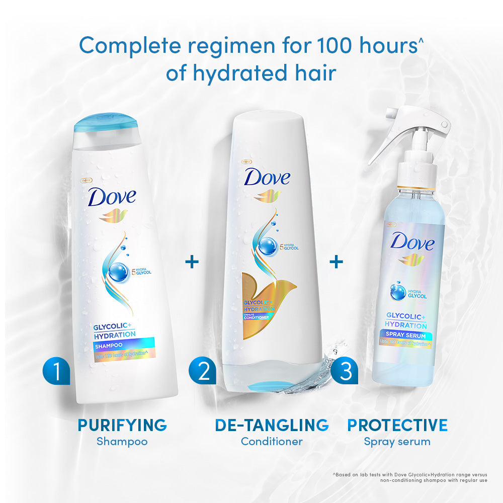 Dove Glycolic Hydration Shampoo - 340ml