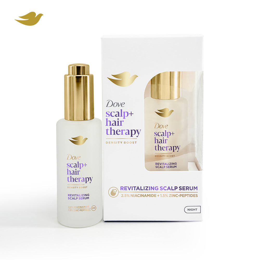 Dove Scalp+Hair Therapy Density Boost Revitalizing Scalp Serum- 2.5% Niacinamide &1.5% Zinc-peptides