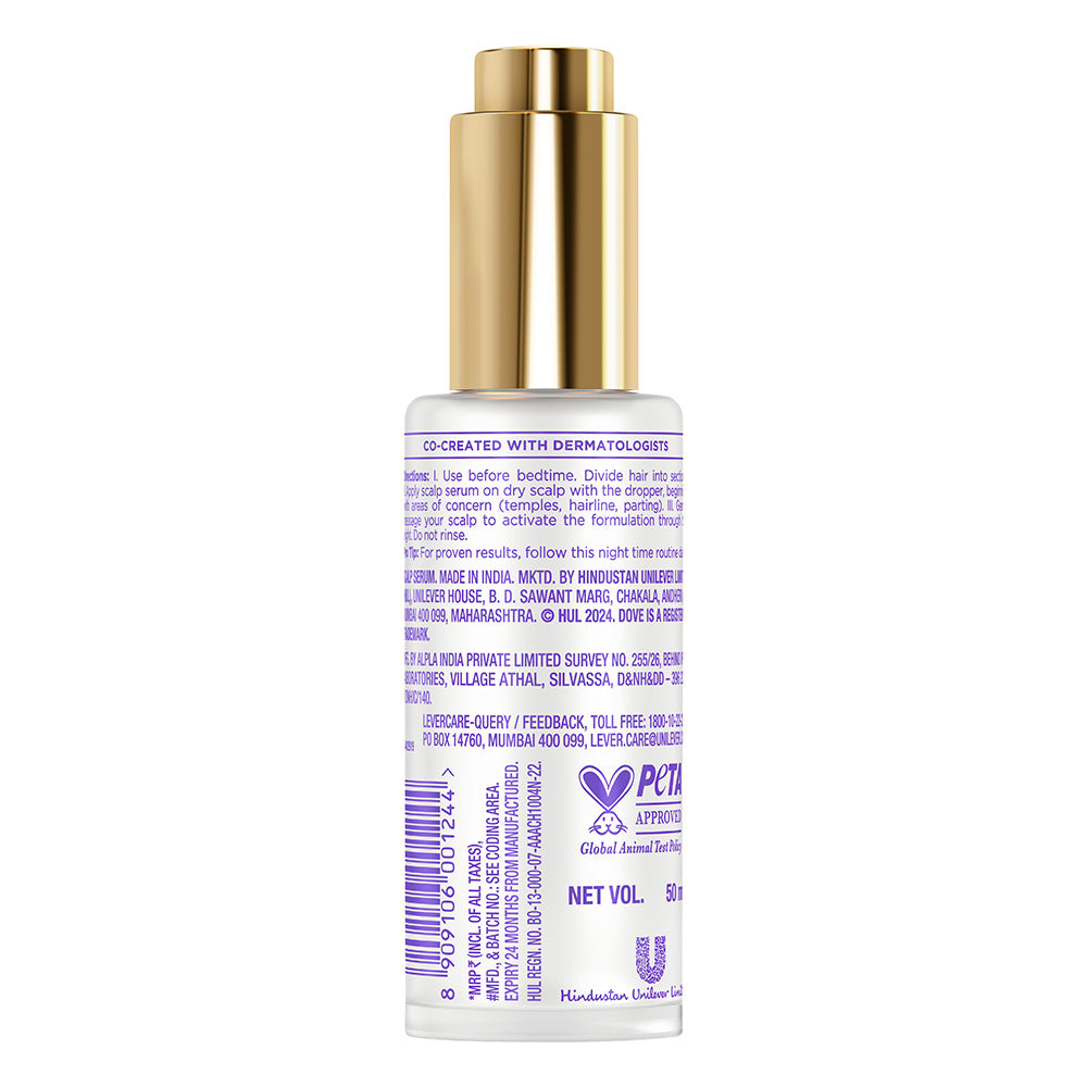 Dove Scalp+Hair Therapy Density Boost Revitalizing Scalp Serum- 2.5% Niacinamide &1.5% Zinc-peptides