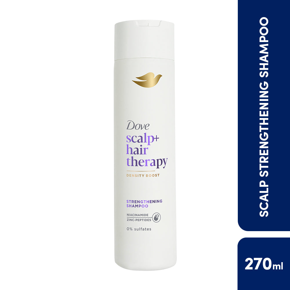 Dove Scalp+Hair Therapy Sulphate Free Density Boost Strengthening Shampoo- Niacinamide&Zinc-peptides