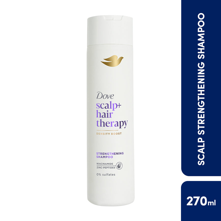 Dove Scalp+Hair Therapy Sulphate Free Density Boost Strengthening Shampoo- Niacinamide&Zinc-peptides