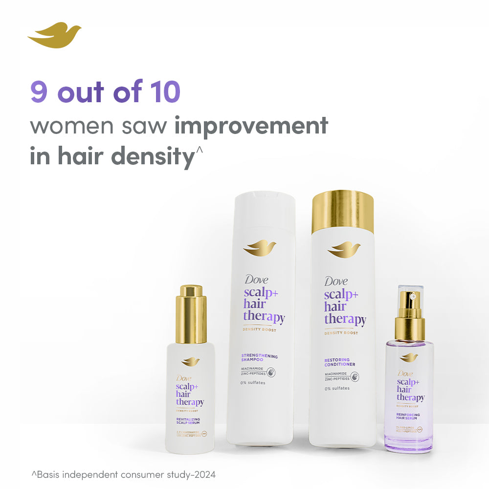 Dove Scalp+Hair Therapy Sulphate Free Density Boost Restoring Conditioner- Niacinamide&Zinc-Peptides