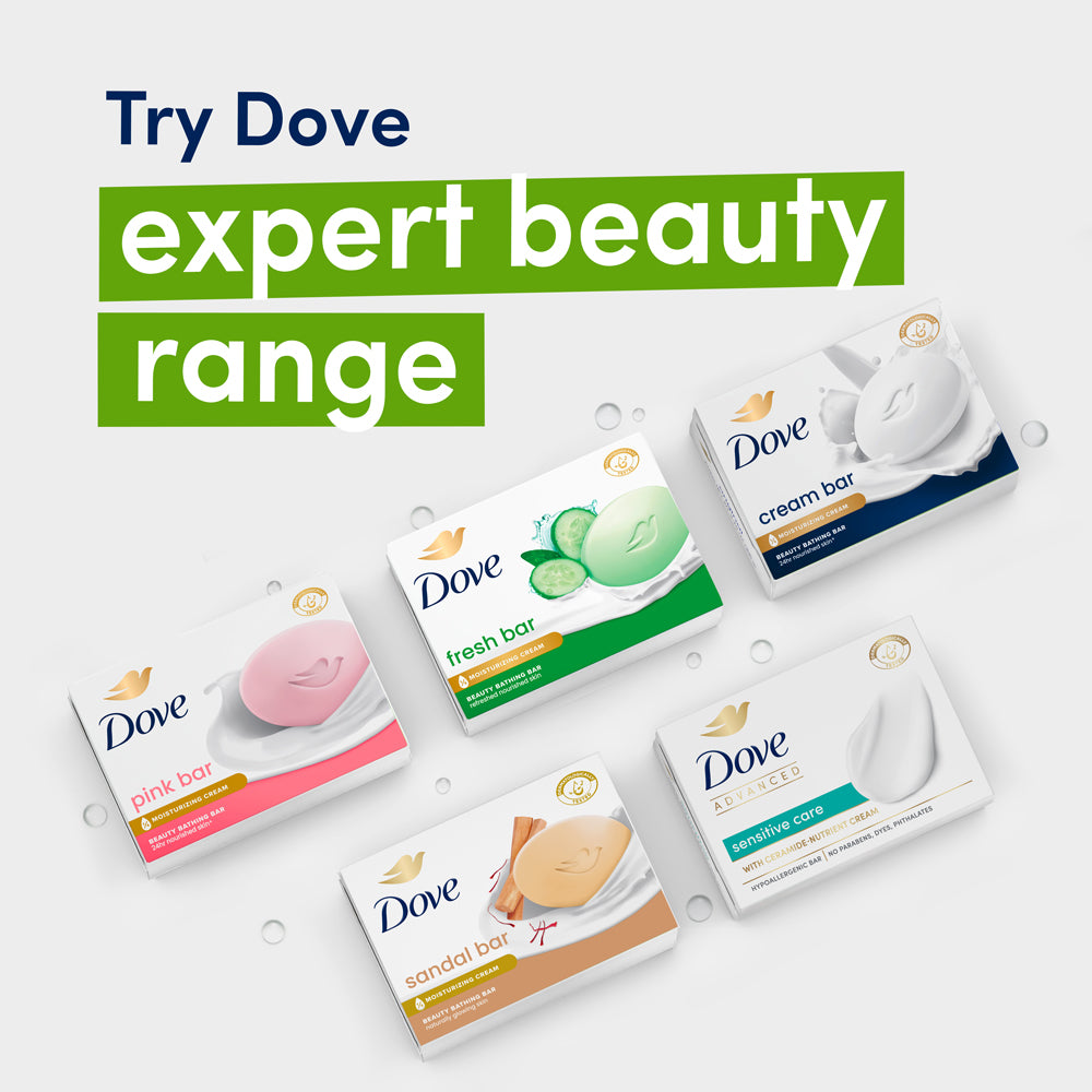 Dove Fresh Beauty Bathing Bar - For Refreshed and Nourished Skin | 6x75g