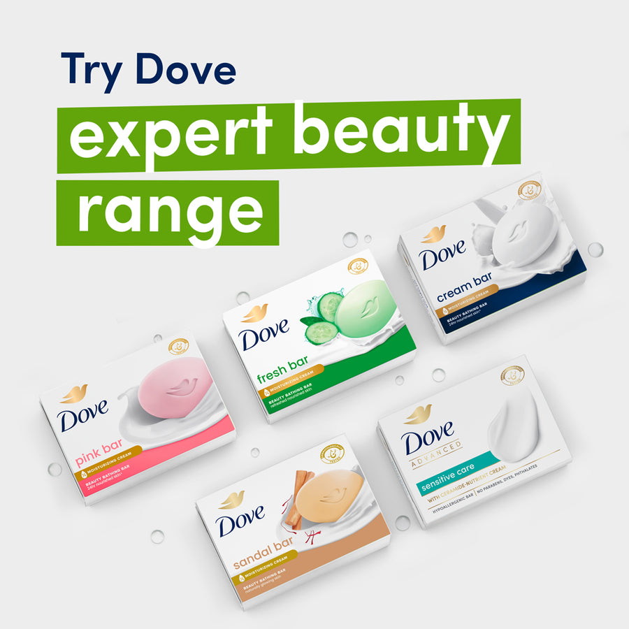 Dove Fresh Beauty Bathing Bar - For Refreshed and Nourished Skin | 6x75g