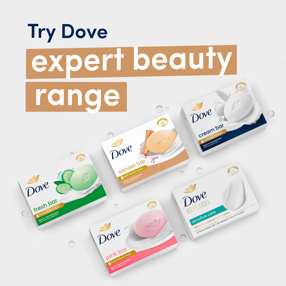 Dove Sandal Beauty Bathing Bar - For Natural Glowing Skin | 3x125g