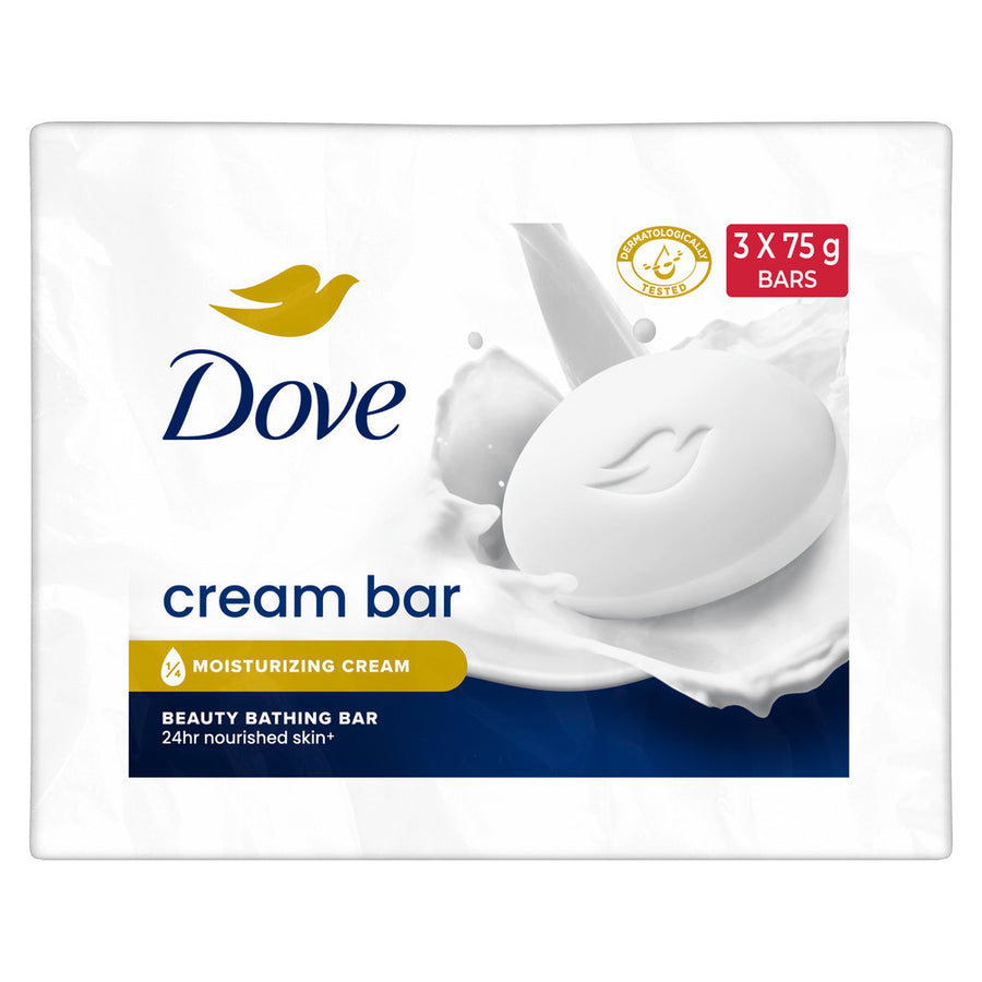 Dove Cream Beauty Bar - Soft|| Smooth|| Moisturised Skin|| 3X75 g